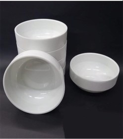 Resim Ermiya 12 Ad Beyaz Melamin Çorba Kasesi 12x5cm Tas 