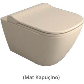 Resim Luna Rimout Asma Klozet Turavit - Mat Kapuçino Diğer 