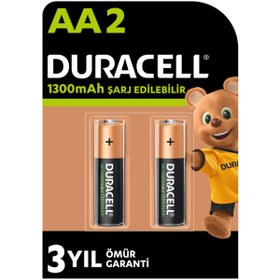 Resim Duracell Şarj Edilebilir AA 1300 mAh Piller 2 adet 