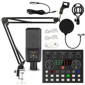 Resim Lgt240 Filtreli Condenser Mikrofon V8s Live Plus Ses Kartı Ve Standlı Set 