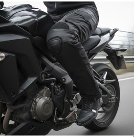 Resim Motoanl Motosiklet Pantolonu Titanyum Koruma 4 Mevsim Diz Ve Kalça Korumalı Maxdura Kumaş Motor Pantolon 