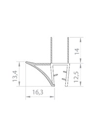 Resim Duşakabin Alt Suluk Şeffaf 