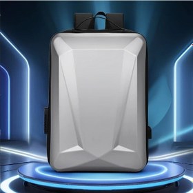 Resim Oldfriend Myco Anti Hırsızlık Sert Kabuklu 43.18 Cm Genişleyebilir Big Boyutlu Gümüş Renk Laptop Sırt Çantası Gümüş 