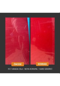 Resim 3'ü 1 Arada Cila-boya Koruma-hare 100 Ml + Pasta Cila Süngeri 