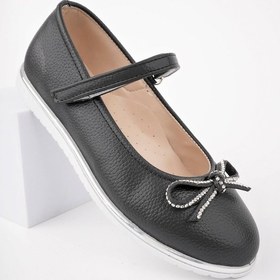 Resim Epaavm - Termo Taban Bıyık Fiyonk Siyah Star Kız Çocuk Ayakkabı Siyah 