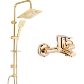 Resim Akm Dekor Gold Banyo Seti - Duş Robotu, Banyo Bataryası 