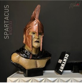 Resim Spartacus Gladyatör Büstü, Kahraman Figürü, Lider Heykeli, De... 