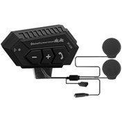 Resim Torima Bt-12b Uyumlu Motosiklet Bluetooth Intercom Interkom Dinleme Ve Konuşma Özellikli Su Geçirmez Kulakl 
