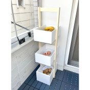 Resim Carniella 3 Raflı Banyo Raf Ünitesi Banyo Dolabı 