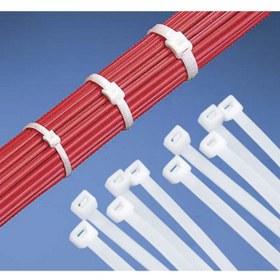 Resim ZEMBİL Beyaz Kablo Bağı Plastik Cırt Kelepçe 4.8x200mm 20cm (100 ADET) 