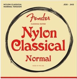 Resim Fender 100 NYLON Klasik Gitar Teli CLEAR/SILVER (yeni versiyon) 