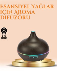 Resim AyrStore 550 Ml Ultrasonik Yağ Difüzörü Ve Soğuk Buhar Nemlendirici 