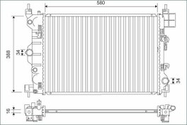 Resim RADYATOR CHEVROLET AVEO 