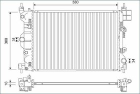 Resim RADYATOR CHEVROLET AVEO 
