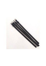 Resim 5 Li Silikon Ayarlanabilir 08 Mm Charm Takılabilen Bileklik Siyah Çok Renkli 