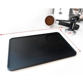 Resim Vodinox Cafe Bar Barista Ekipmanları Kahve Espresso Tamper Temper Tamping Mat Düz Taban Silikon 