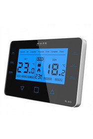 Resim Mars S40 Kablosuz Dijital Programlanabilir Oda Termostatı Yüksek Hassasiyetli Siyah 