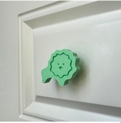 Resim Pomerol Yeşil Aslan Dolap Kulpu - Çocuk Odası, Mutfak Ve Banyo İçin Sevimli Ve Dayanıklı Mobilya Kulp,kulpd 