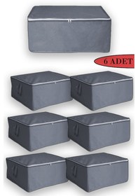 Resim Adarya Home 6 Adet - Büyük Boy Bazaaltı Ve Çekyat Hurç 64 X 45 X 22 Cm Antrasit 