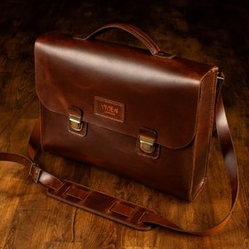 Resim Deri Evrak Çantası - Business Bag 