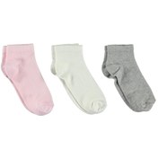 Resim Civil Girls Kız Çocuk 3'lü Patik Çorap 2-12 Yaş Pembe D4e07710123w1 