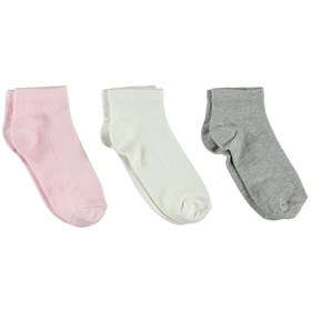 Resim Civil Girls Kız Çocuk 3'lü Patik Çorap 2-12 Yaş Pembe D4e07710123w1 