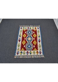 Resim Zehra Abla Halı Yeni El Dokuma Göbekli Kırmızı Pınarbaşı Kayseri Yün Kilim 6351 