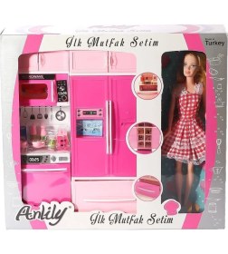 Resim MCM Group 02318 Anlily Bebekli Mutfak Dolabı Oyun Seti -Oydaş 
