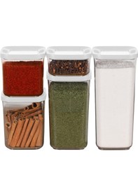 Resim Galleon Galleon Hobi Box Vip Kare Kristal Saklama Kabı 5'li Set Beyaz 