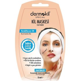 Resim Dermokil Argan Yağlı Kuru ve Hassas Ciltler için Maske 
