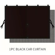 Resim Xuweiwei Double Layer Black Magnetik Araç Cam Gölgelik Perde Termal Yalıtımlı Uv Bloke 