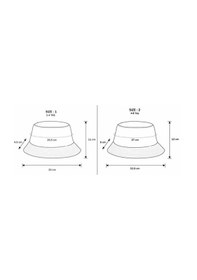 Resim Luess Kız Çocuk Renkli Geometrik Desenli Bucket Şapka - Pembe-Sarı-Kahve 