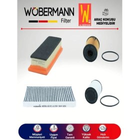 Resim Wöbermann Palio 1.3 Mjet Filtre Bakım Seti 2003-2012 4lü Karbonlu 