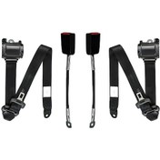 Resim Oto Emniyet Kemeri 3 Nokta Otomatik Demir Kollu 1 Takım 2 Adet 