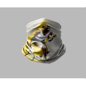 Resim Tenis Tasarımlı Motorcu Çok Amaçlı Outdoor Boyunluk Unisex Bandana Siyah 