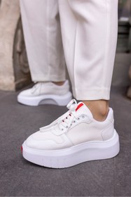 Resim ANGELİNA JONES BUMMER KADIN BEYAZ CİLT 5 CM YUKSEKLIK SNEAKER 