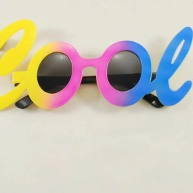 Resim TE Dükkan Cool Yazılı Rengarenk Parti Gözlüğü 