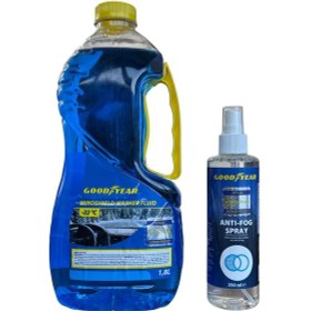 Resim Goodyear Araç Cam Bakım Seti Kışlık Cam Suyu 1.8l + Buğu Önleyici 