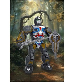 Resim Gorile Dönüşen Robot Boyut:15cm Canavar Robot 