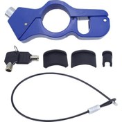 Resim Motosiklet Tutma Kilidi, Ağır Hizmet Tipi Hırsızlık Önleyici Kask Ve Fren Kilidi Bisikleti, Scooter'ı, Moped'i, Atv'yi Güvende Tutar Mavi 