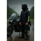 Resim Zoli Motosiklet Su Geçirmez Reflektörlü Kurye Motorcu Yağmurluk Ekstra Dayanıklı 