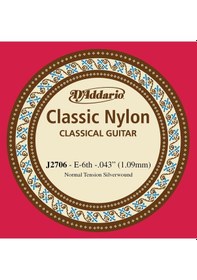 Resim D'addario J2706 Student Nylon Klasik Gitar Tek Tel E-mi - Normal Tension - Naylon 