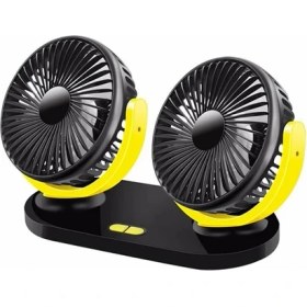 Resim Yaman Market Ally Çift Başlıklı Araç Fanı Oto Fan Vantilatör R-8037-(5775) - KB002H-6IETZ2 