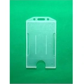 Resim Tech Butiq Yaka Kartı Kılıfı Dikey Kart Koruyucu Şeffaf Yaka Kartlığı 