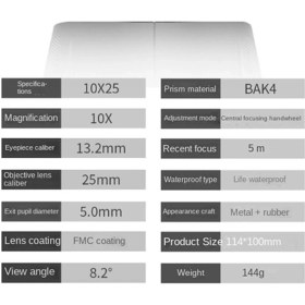 Resim Crackedice Yüksek Çözünürlüklü Dürbün Düşük Işık Gece Görüşü Uzun Mesafe Oyuncak 