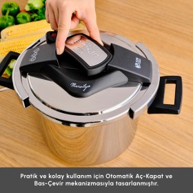 Resim Emsan Marsilya Indüksiyon Tabanlı Düdüklü Tencere 5 Litre 