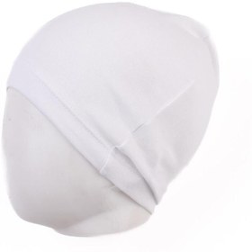 Resim Mini Ropa Beyaz 12-24 Ay Bebek Çocuk Mevsimlik Penye Şapka Bere 