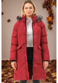 Resim Z6774 Dewberry Bayan Kaban-düz Bordo-düz Bordo 