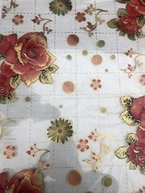 Resim ŞEFAF DESENLİ Masa Örtüsü 70cm X 110cm 1.8mm Pvc Masa Örtüsü Desenli Koruyuc 