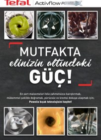 Resim TEFAL Powelix Activflow 1000 Watt Blender Seti - Kırmızı 